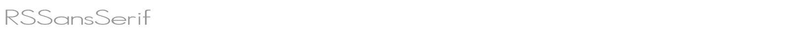 RSSansSerif font preview